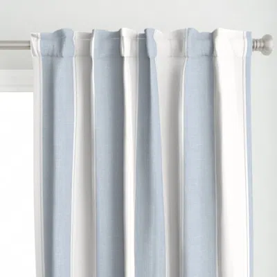 Spoonflower Coastal Casual Linen Curtain Panel