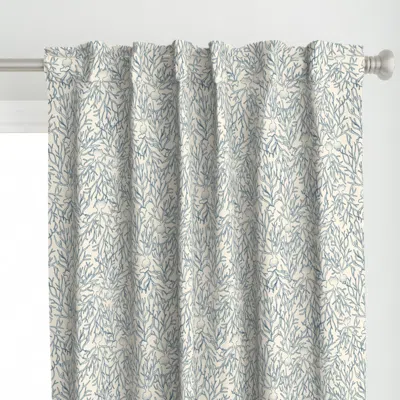 Spoonflower Coastal Chic Coral - Curtain Panel