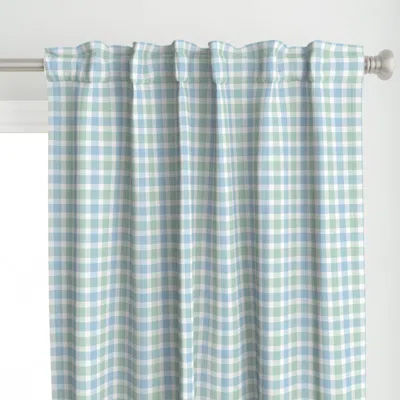 Spoonflower Coastal Pastel Sky Blue Curtain Panel