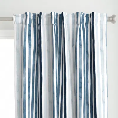 Spoonflower Coastal Stripes Curtain Panel