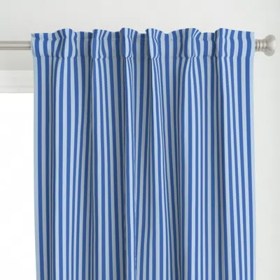 Spoonflower Cobalt Blue And Air Blue Curtain Panel