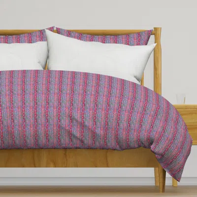 Spoonflower Colorfest Stripes At Play Duvet Cover