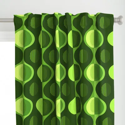 Spoonflower Colorful Contemporary Mid Curtain Panel