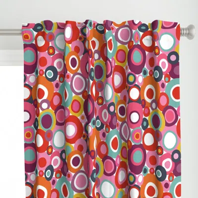 Spoonflower Colorful Mid Century Curtain Panel
