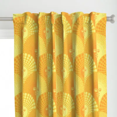 Spoonflower Come Rain Or Shine Curtain Panel