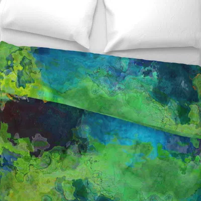 Spoonflower Contemplation Abstract Wide Cotton Sateen 3.5 oz 26" X 20" Standard Knife Edge