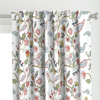 Spoonflower Contessa - White Largest Curtain Panel