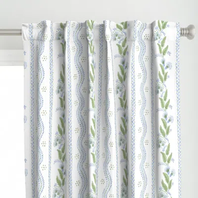 Spoonflower Cornflower Blue And Curtain Panel