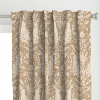 Spoonflower Countryside Spring Bunny Curtain Panel