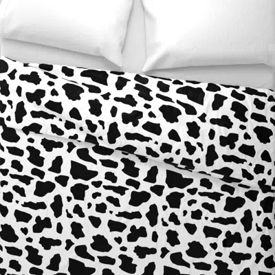 Spoonflower Cow Print Pattern Wide Cotton Sateen 3.5 oz 26" X 20" Standard Knife Edge