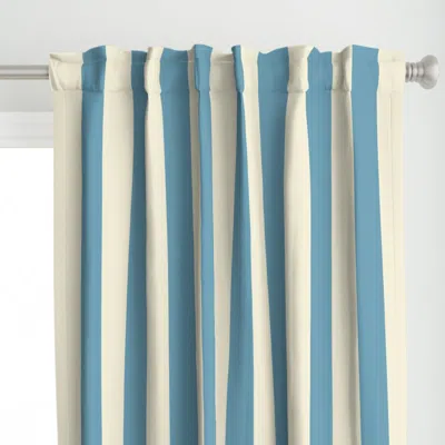 Spoonflower Cozy Vertical Stripes (l) Curtain Panel