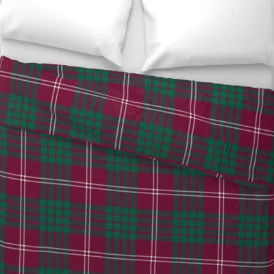 Spoonflower Crawford Tartan - Clan Crawford Tartan 10.5" Iconic Scottish Plaid Design Euro Pillow Sh In Multi