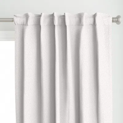 Spoonflower Creamy Linen Off White Curtain Panel