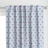Spoonflower Crimson And Grey Team Curtain Panel