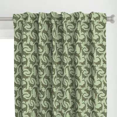 Spoonflower Crocodiles (camo Palette) Curtain Panel