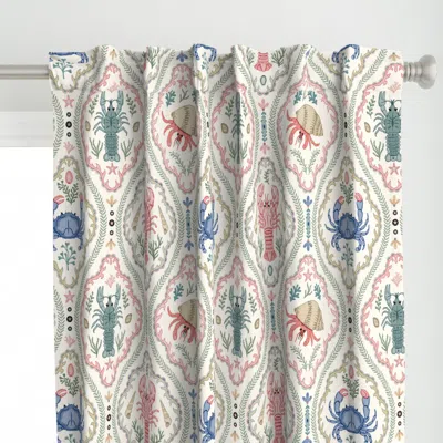 Spoonflower Crustacean Core Pretty Curtain Panel