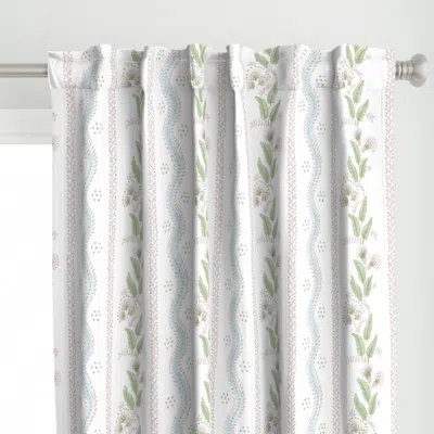 Spoonflower Custom Andrea Emma Stripe Curtain Panel