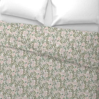 Spoonflower Custom Ashley Pink Multi Extra Small Woodlands Wide Cotton Sateen 3.5 oz 26" X 20" Standard Knife Ed