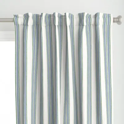 Spoonflower Custom Blue And Green Curtain Panel