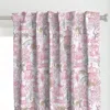 Spoonflower Custom Blush Pink Bowtie Curtain Panel