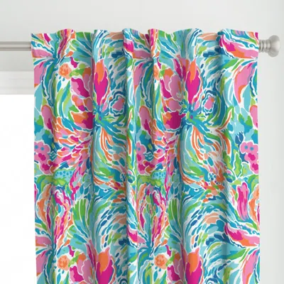 Spoonflower Custom For Kendall Floral Curtain Panel