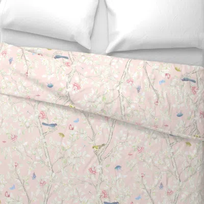 Spoonflower Custom Hallie Elsie's Garden2 Copy King Pillow Sham In Pink