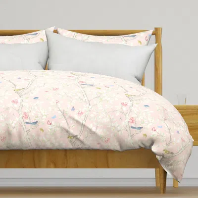 Spoonflower Custom Hallie Elsie's Garden2 Duvet Cover In Brown