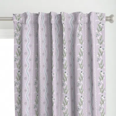 Spoonflower Custom Scale Blue Greens Curtain Panel