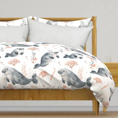 Spoonflower Cute Manatees Duvet Cover