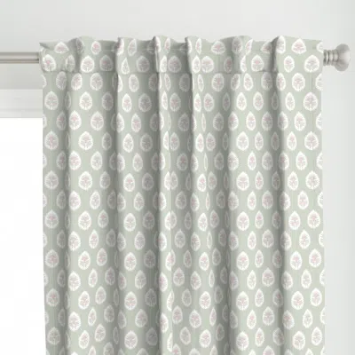 Spoonflower Daphne F6d5d6 And Cdd5c5 Curtain Panel