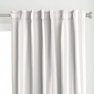 Spoonflower Darcy Stripe - Blue Dawn Curtain Panel