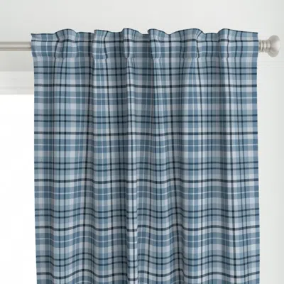 Spoonflower Dark Academia Plaid Curtain Panel