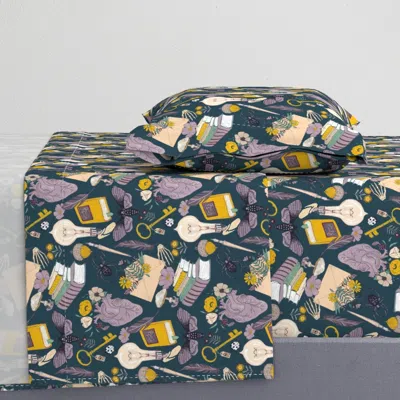 Spoonflower Dark Academia Twin Xl Sheet Set