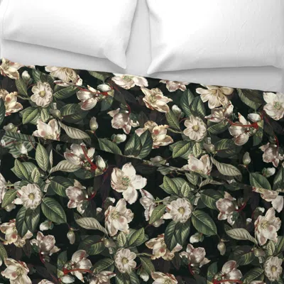 Spoonflower Dark Garden Ix Euro Pillow Sham