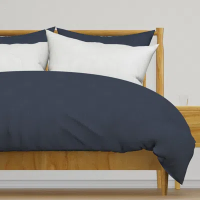 Spoonflower Dark Slate Leather Texture Duvet Cover