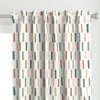 Spoonflower Dash - Block Print Boho  Curtain Panel