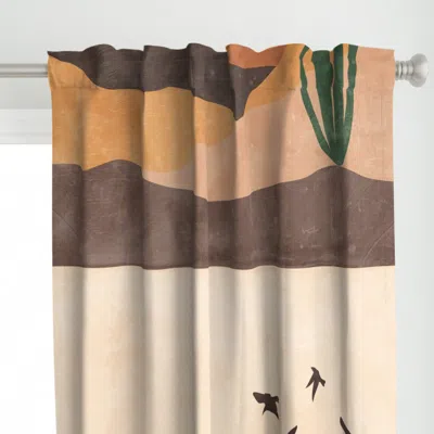 Spoonflower Desert Landscape Number 1 Curtain Panel