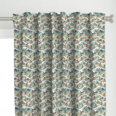 Spoonflower Design 5 Sports Cycle Curtain Panel