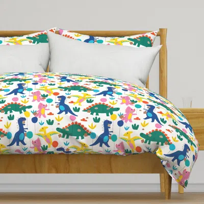 Spoonflower Dino Party Duvet Cover