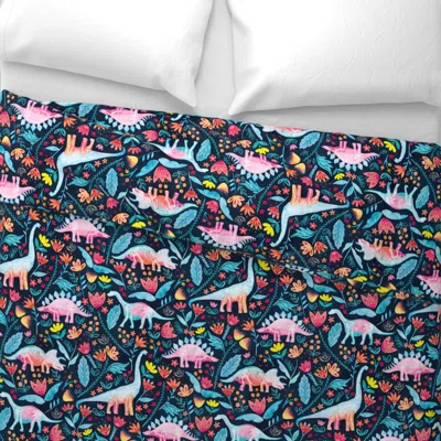 Spoonflower Dinosaur Delight Euro Pillow Sham