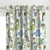 Spoonflower Dinosaur World With Trees Curtain Panel
