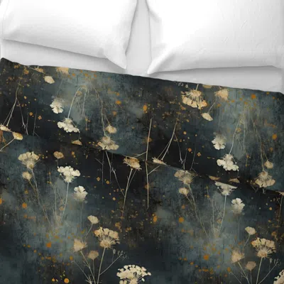 Spoonflower Distressed Botanical Wide Cotton Sateen 3.5 oz 26" X 20" Standard Knife Edge