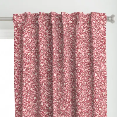 Spoonflower Ditsy Daisy Floral - Curtain Panel