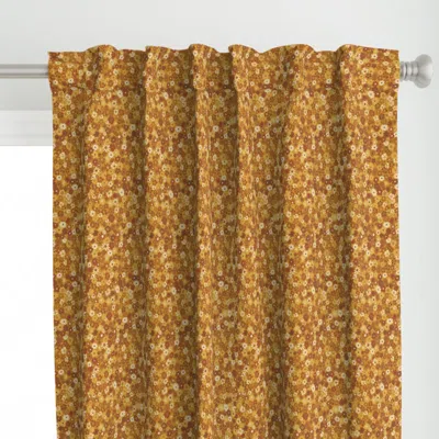Spoonflower Ditsy Daisy Meadow In Curtain Panel