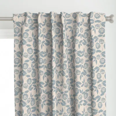 Spoonflower Ditsy Rose Curtain Panel