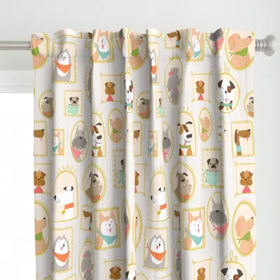 Spoonflower Dog Groomer Veterinarian Curtain Panel