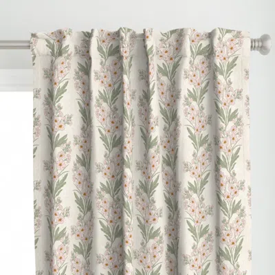 Spoonflower Dolly Scrolling French Curtain Panel