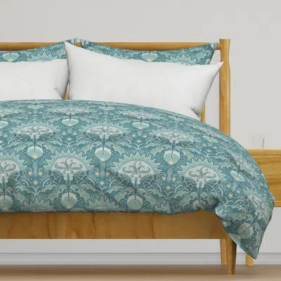 Spoonflower Dragon In The Sky Block Duvet Cover