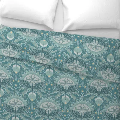 Spoonflower Dragon In The Sky Block Magical Night Sky Flying Dragons Year Of The Wide Cotton Sateen 3.5 oz 30" X