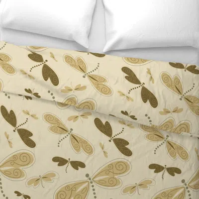 Spoonflower Dragonflies 3 Wide Cotton Sateen 3.5 oz 26" X 20" Standard Knife Edge